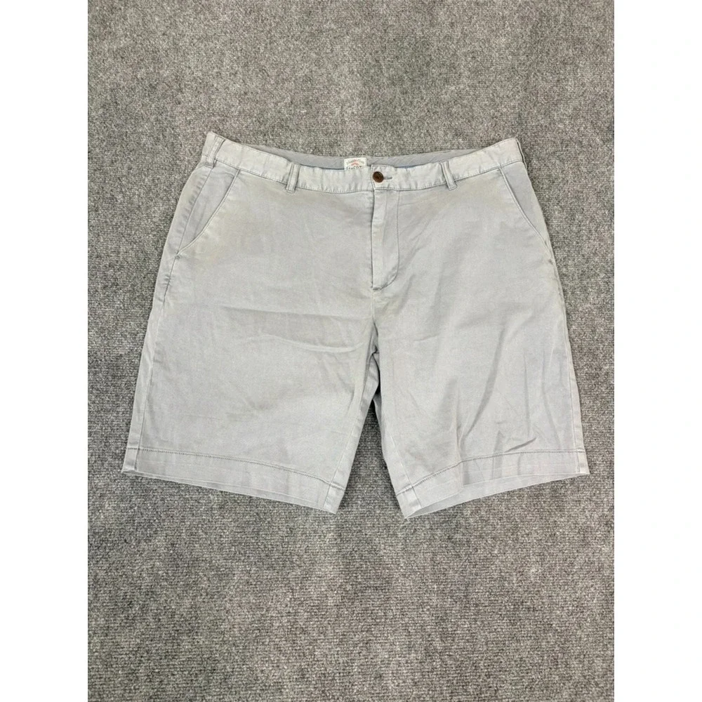 Faherty All Day Shorts Mens Gray Chino Casual Cotton Stretch 9